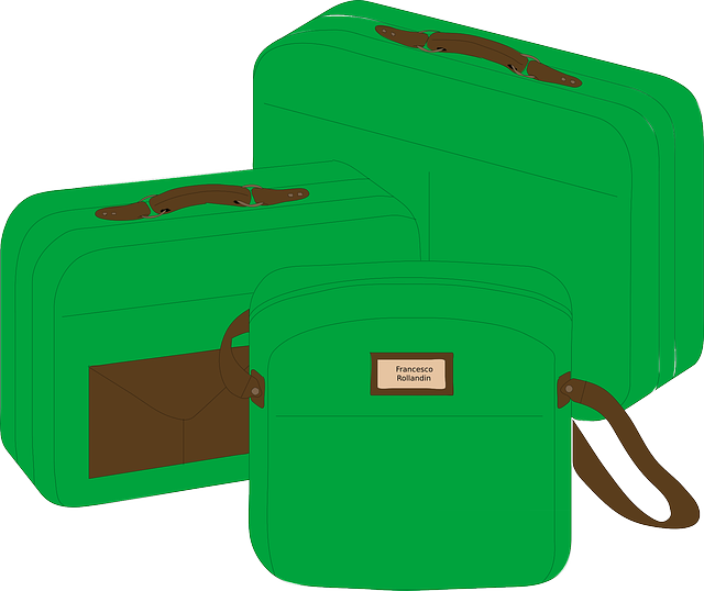 zelená zavazadla